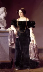 Porträt von Caroline Amalie von Schleswig-Holstein-Sonderburg-Augustenburg (1796-1881)